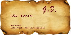Göbl Dániel névjegykártya